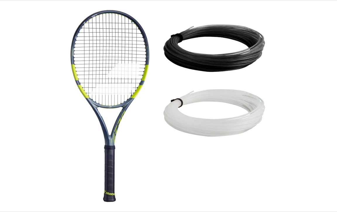 Babolat Pure Aero Tennis Racquet – 9th Gen - Strung with 16g Babolat Syn Gut at Mid-Range Tension