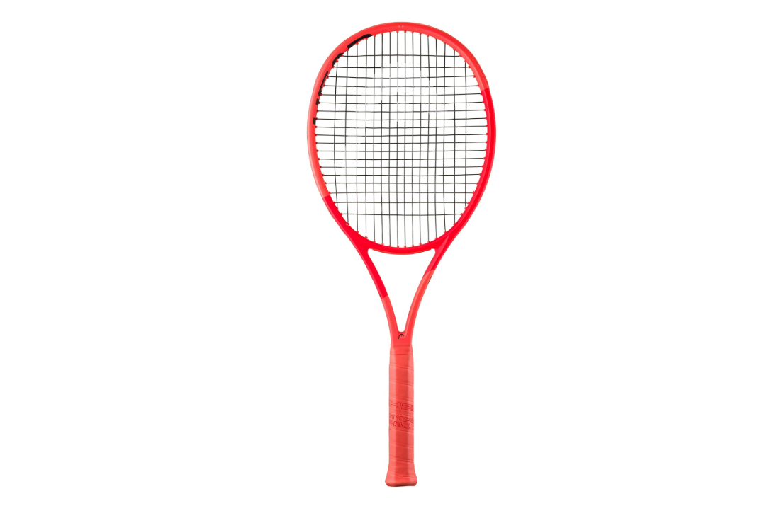HEAD Radical MP Tennis Racquet - Strung Mid Tension with Velocity 16 Gauge - 4 3/8
