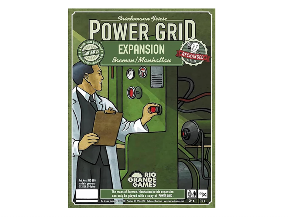 Rio Grande Games Power Grid Board Game: Bremen/Manhattan Strategy Expansion, 2-6 Players 