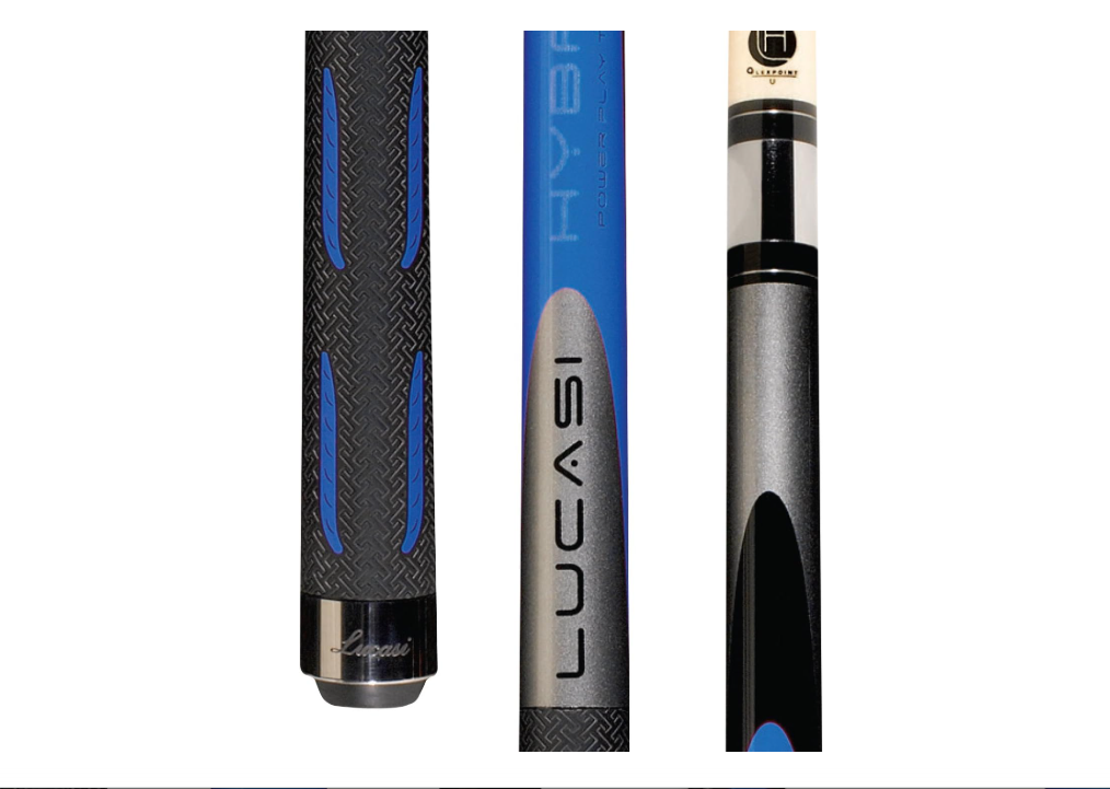 Lucasi Hybrid L-H10 Original Genesis Blue and Metallic Silver Golf Style Technology Cue