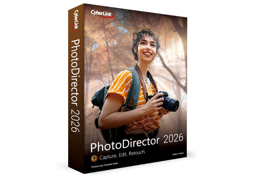 CyberLink PhotoDirector 2026 | AI Photo Editing Software for Windows | Generative AI, Photo Retouching, Layer Editing, Effects & Design Tools | Box with...
