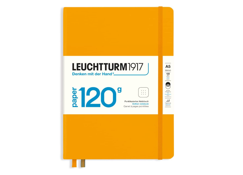 LEUCHTTURM1917 - 120G Special Edition - Medium A5 Dotted Hardcover Notebook (Rising Sun) - 203 Numbered Pages with 120gsm Paper