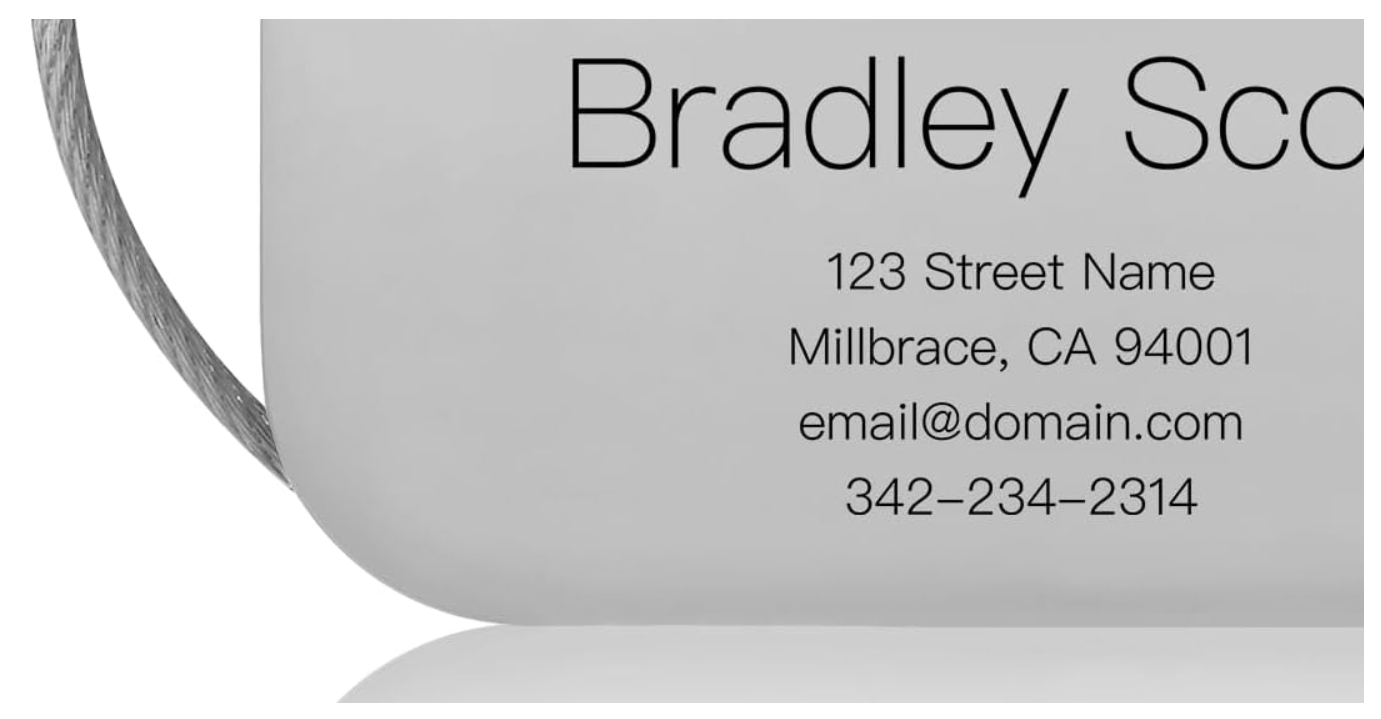 KCULE Customized Stainless Steel Luggage Tags: Personalize Your Suitcases, Backpacks, and Bags with Your Text (Silver)
