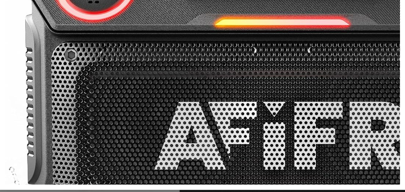 AFIFR Outdoor Bluetooth Speaker 160W: IP67 Waterproof, 24H, TWS | Rugged portable speaker with deep bass, LED lights, TWS pairing for parties, beach, travel...
